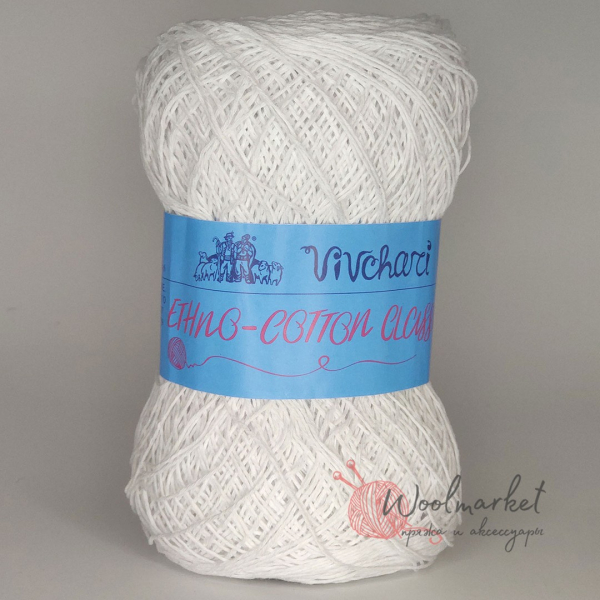 Vivchari Ethno-Cotton Classic, білий 001