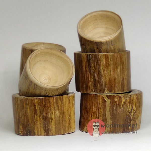 Дерев'яна піала під маркери для в'язання "Bark Bowl", 1шт