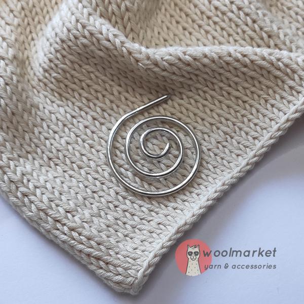 Спіральна металева спиця для в'язання кіс та аранів