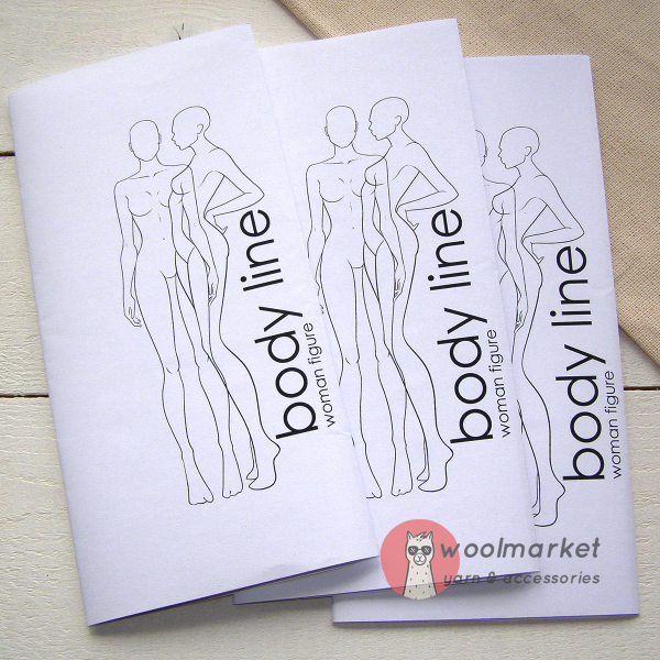 Ескізи Body Line - woman figure, 20шт