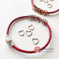 Браслет з міні-маркерами сердечками (10 шт)