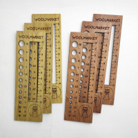 Дерев'яна лінійка калібратор для спиць