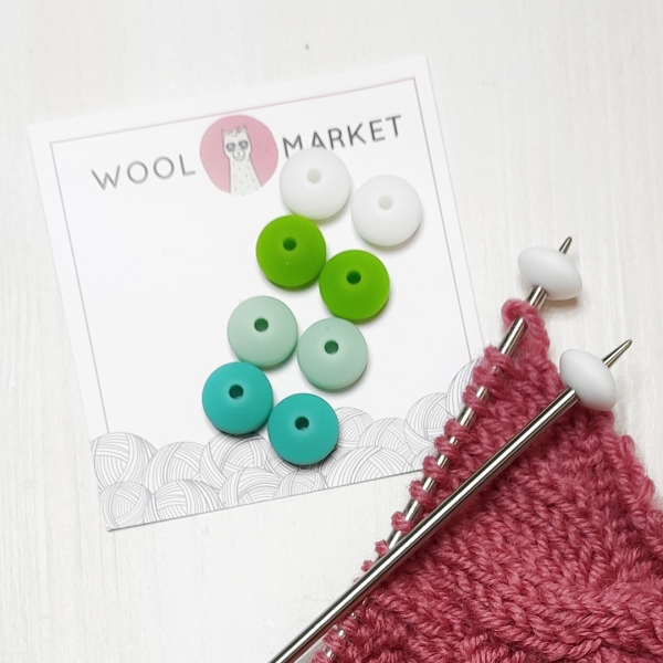 Стопери для шкарпеткових спиць, набір 9, 8шт