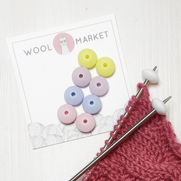 Стопери для шкарпеткових спиць, набір 2, 8шт