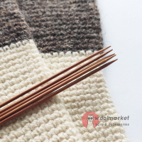 Шкарпеткові бамбукові спиці 20см, 2,0мм, набір 5шт