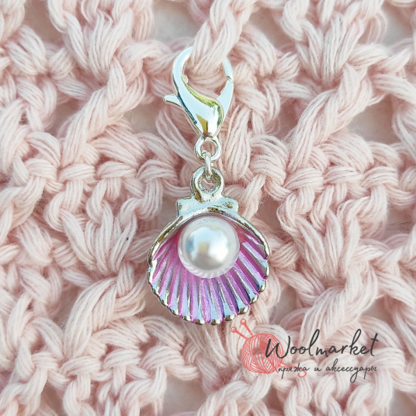 Маркер "Мушля з перлиною", рожева