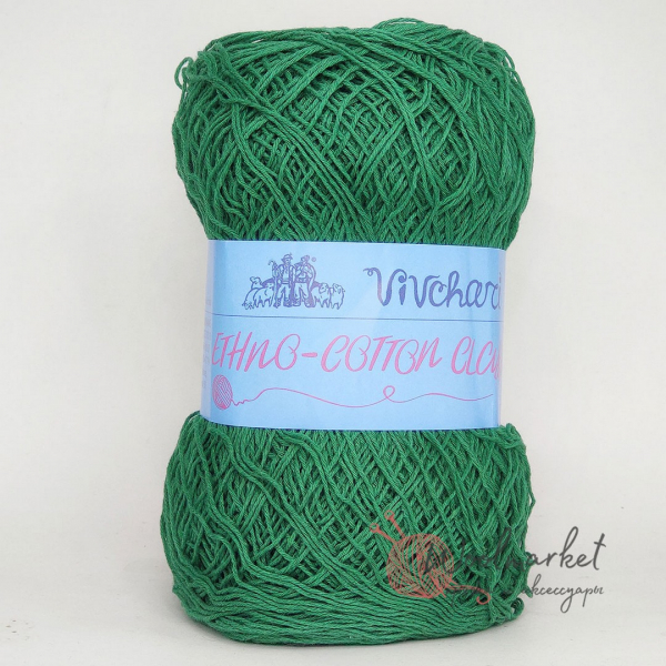 Vivchari Ethno-Cotton Classic, малахіт 032 (зелений)