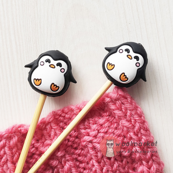 Стопери для спиць "Пінгвіни", 2шт