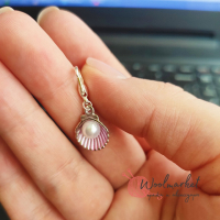 Маркер "Мушля з перлиною", бірюза