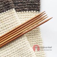 Шкарпеткові бамбукові спиці 20см, 3,75мм, набір 5шт