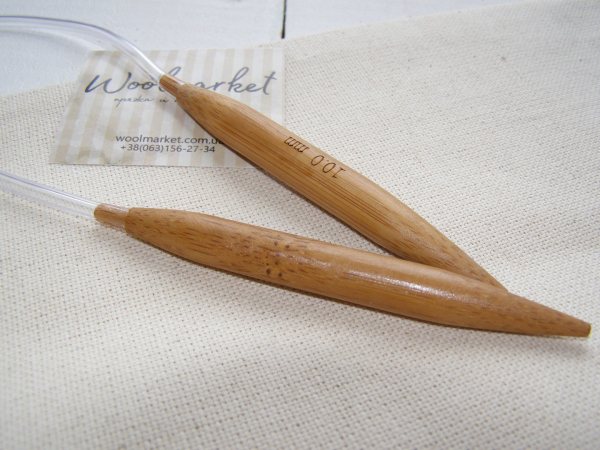 Укорочені бамбукові спиці 40см, 10,00мм