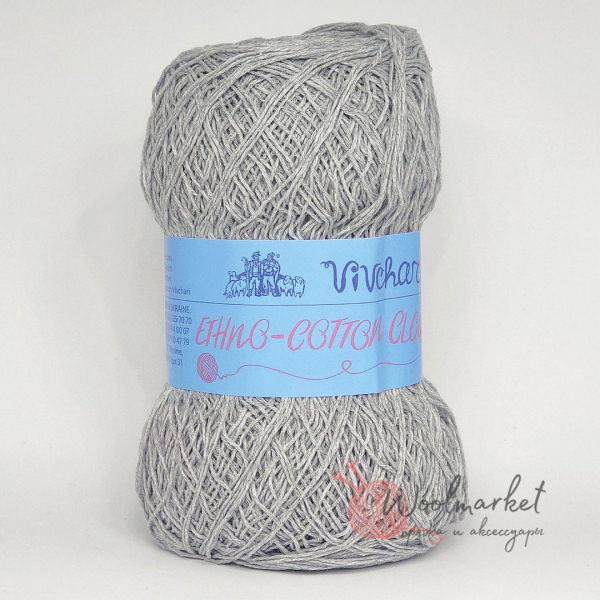 Vivchari Ethno-Cotton Classic середній сірий 017