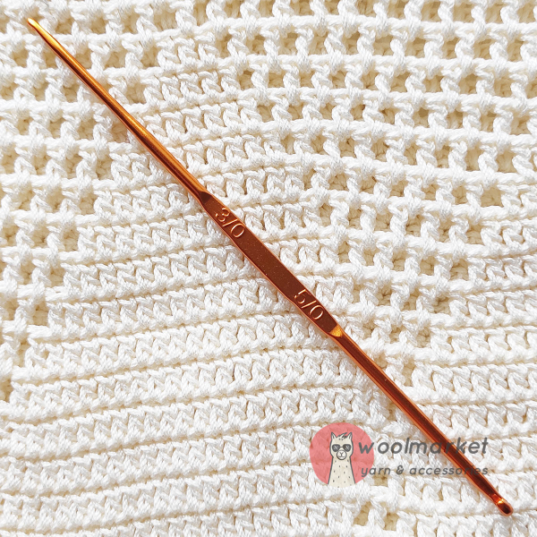 Залізний двосторонній гачок, золотий, 2,2-3,0мм