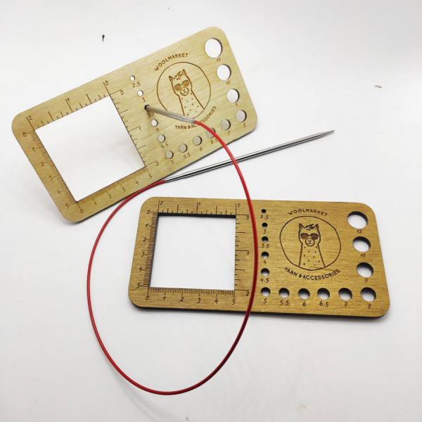 Калібровочна лінійка для в'язання