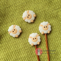 Стопери для спиць "Баранці", 2шт