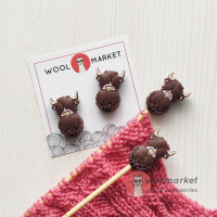 Стопери для спиць "Як!?", бежевий, 2шт