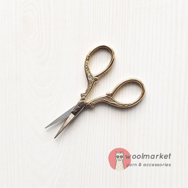 Вінтажні ножички в стилі ретро, золотисті