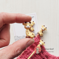 Стопери для спиць "Жирафки", 2шт