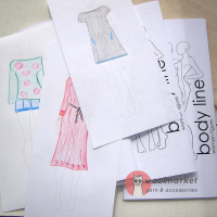 Ескізи Body Line - woman figure, 20шт