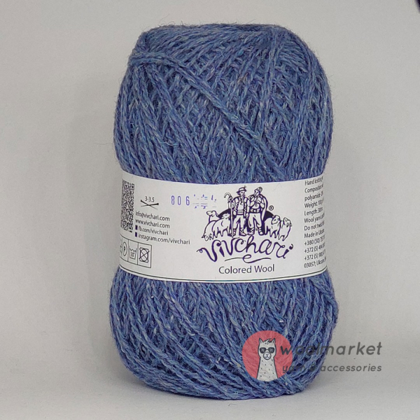Vivchari Colored Wool блакитний 806