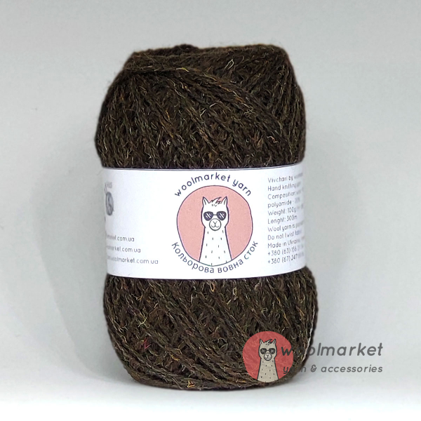 Woolmarket Colored Wool Stock, коричневий