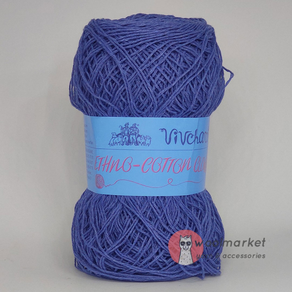 Vivchari Ethno-Cotton Classic насичений блакитний 028