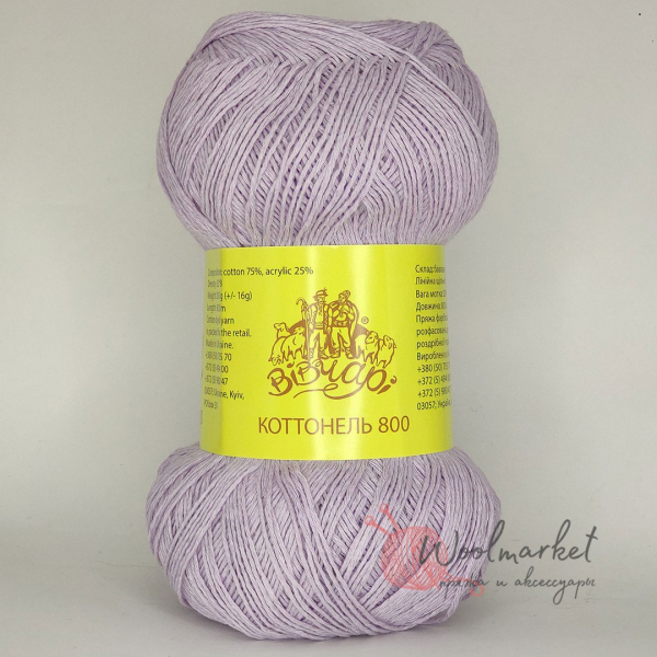 Vivchari Cottonel 800 світло-бузковий 4018