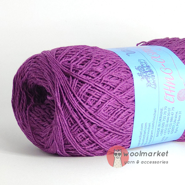 Vivchari Ethno-Cotton Classic темний бузок 016