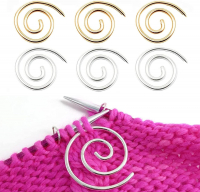 Спіральна металева спиця для в'язання кіс та аранів