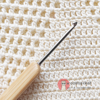 Гачок з бамбуковою ручкою, стальний,  3,0мм