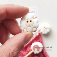 Стопери для спиць "Баранці", 2шт