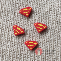 Стопери для спиць "DC. Super Knitting Girl", 2шт