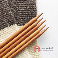 Шкарпеткові бамбукові спиці 20см, 9,0мм, набір 5шт