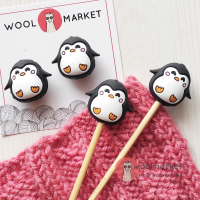 Стопери для спиць "Пінгвіни", 2шт