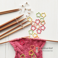 Набір маркерів з стоперами для спиць "Зорепад", різнокольорові, 30шт