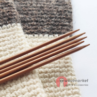Шкарпеткові бамбукові спиці 20см, 3,25мм, набір 5шт