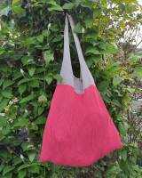 Сумка-авоська Multicolor-1 (беж, джинс, корал)