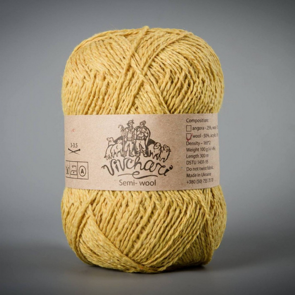 Vivchari Semi-wool жовтий 402