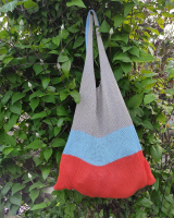 Сумка-авоська Multicolor-2 (беж, блакитний, оранж)