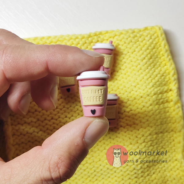 Стопери для спиць "But First Coffee", 2шт
