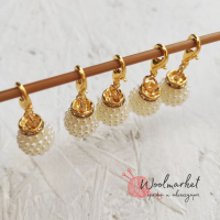 Маркери для в'язання "Малинки", білі, 3 шт.