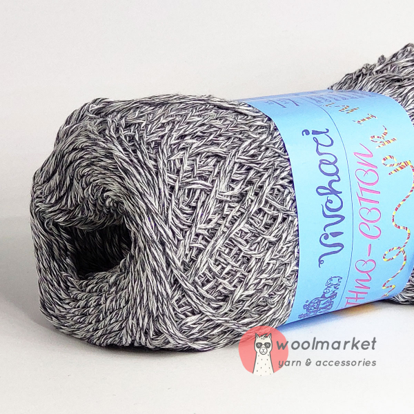 Vivchari Ethno-Cotton Classic Print, срібло туману 055