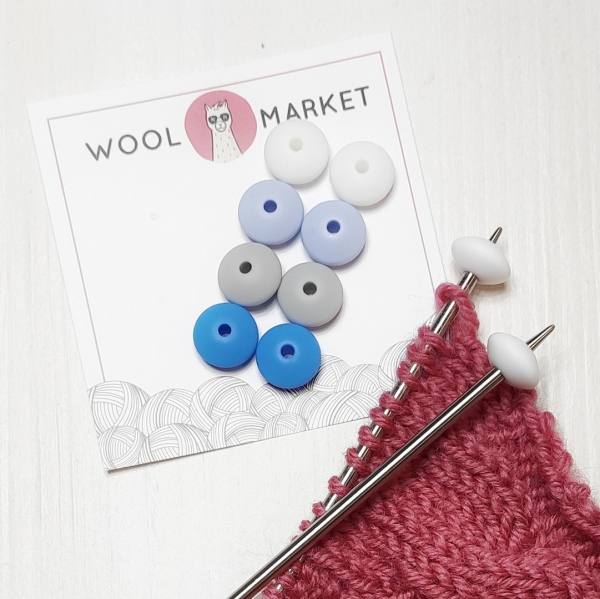 Стопери для шкарпеткових спиць, набір 3, 8шт