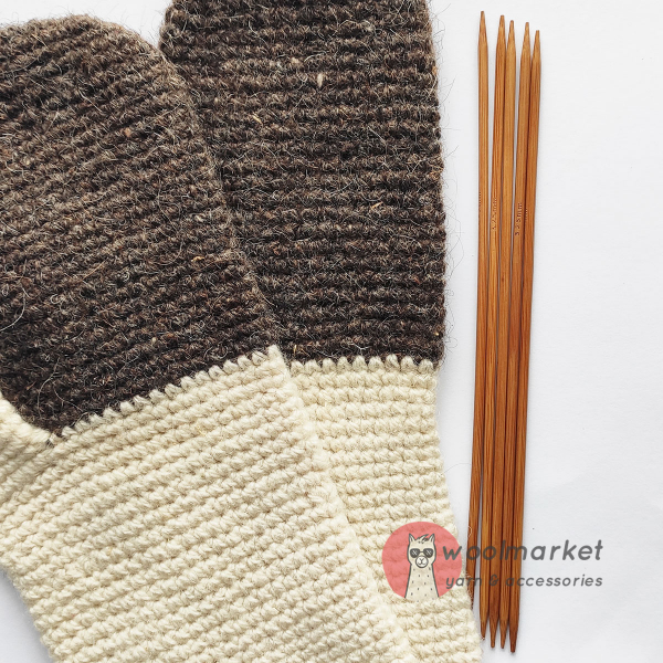 Шкарпеткові бамбукові спиці 20см, 3,25мм, набір 5шт