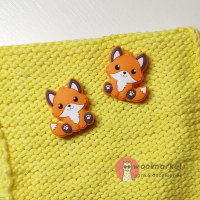 Стопери для спиць "Лисички", 2шт