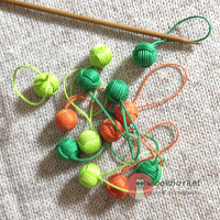 Маркери для в'язання "Плетені клубочки", 1шт