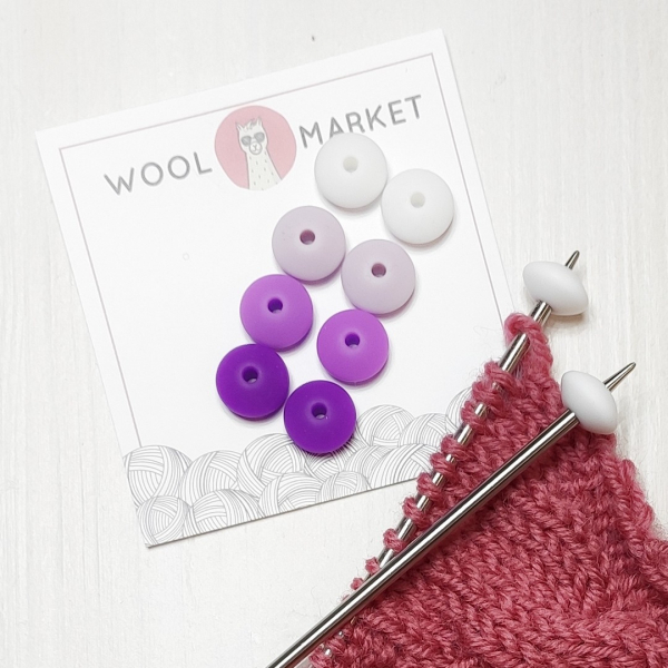 Стопери для шкарпеткових спиць, набір 1, 8шт