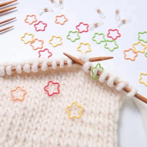 Набір маркерів з стоперами для спиць "Зорепад", різнокольорові, 30шт