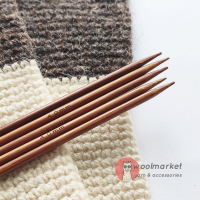 Шкарпеткові бамбукові спиці 20см, 4,0мм, набір 5шт