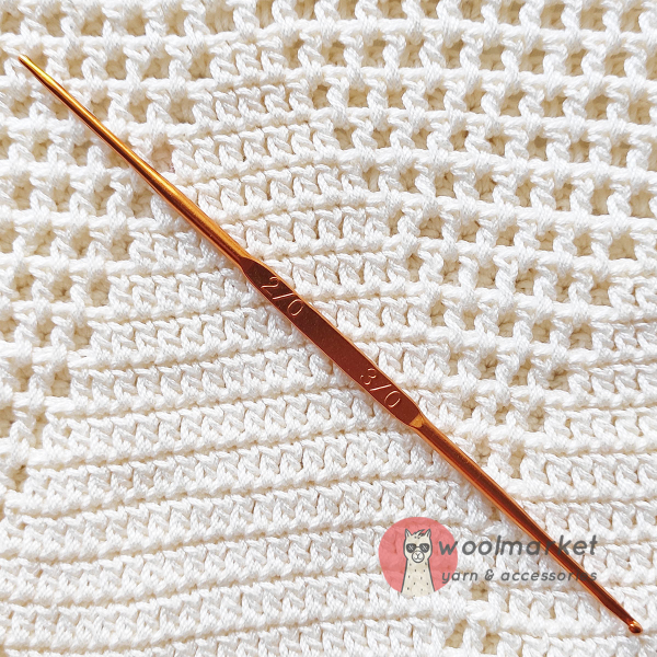 Залізний двосторонній гачок, золотий, 1,75-2,20мм